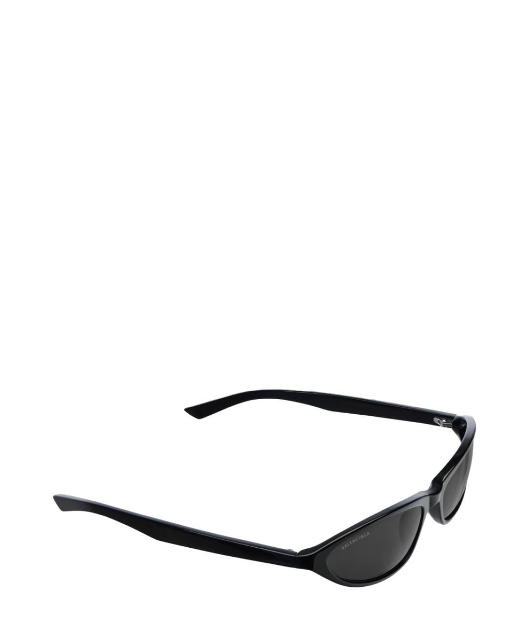 BALENCIAGA Черные пластиковые солнцезащитные очки, фото 2