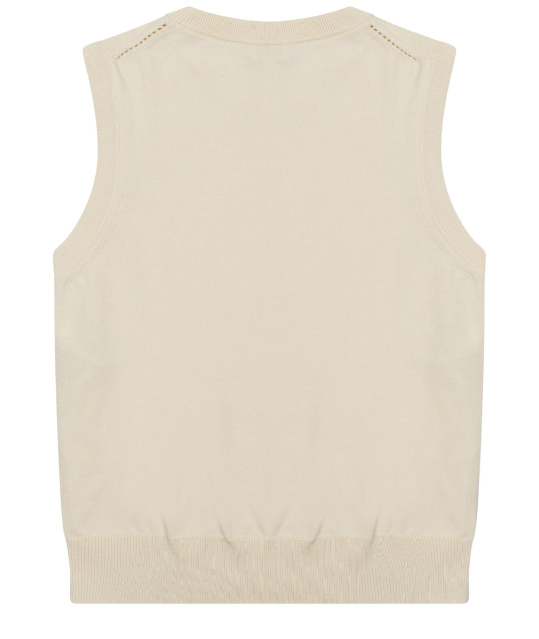 CELINE Белая шерстяная жилетка, фото 2