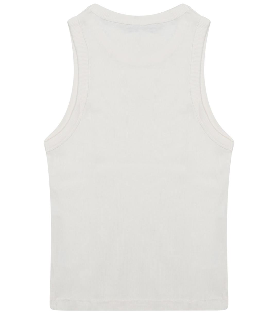 CELINE Белая хлопковая майка, фото 2