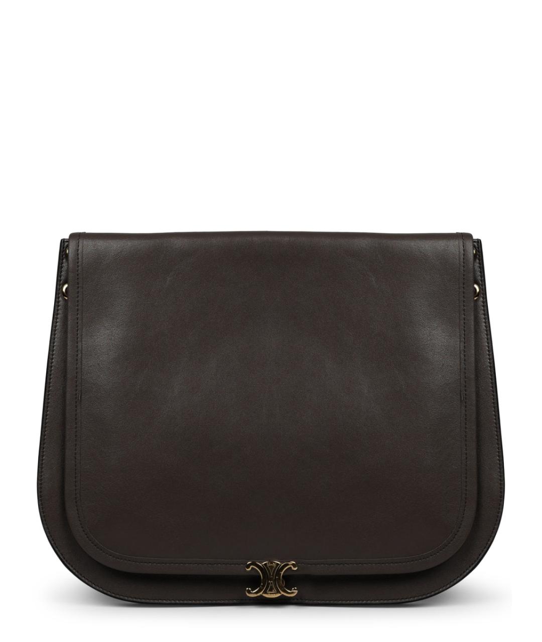 CELINE Черная кожаная сумка через плечо, фото 1