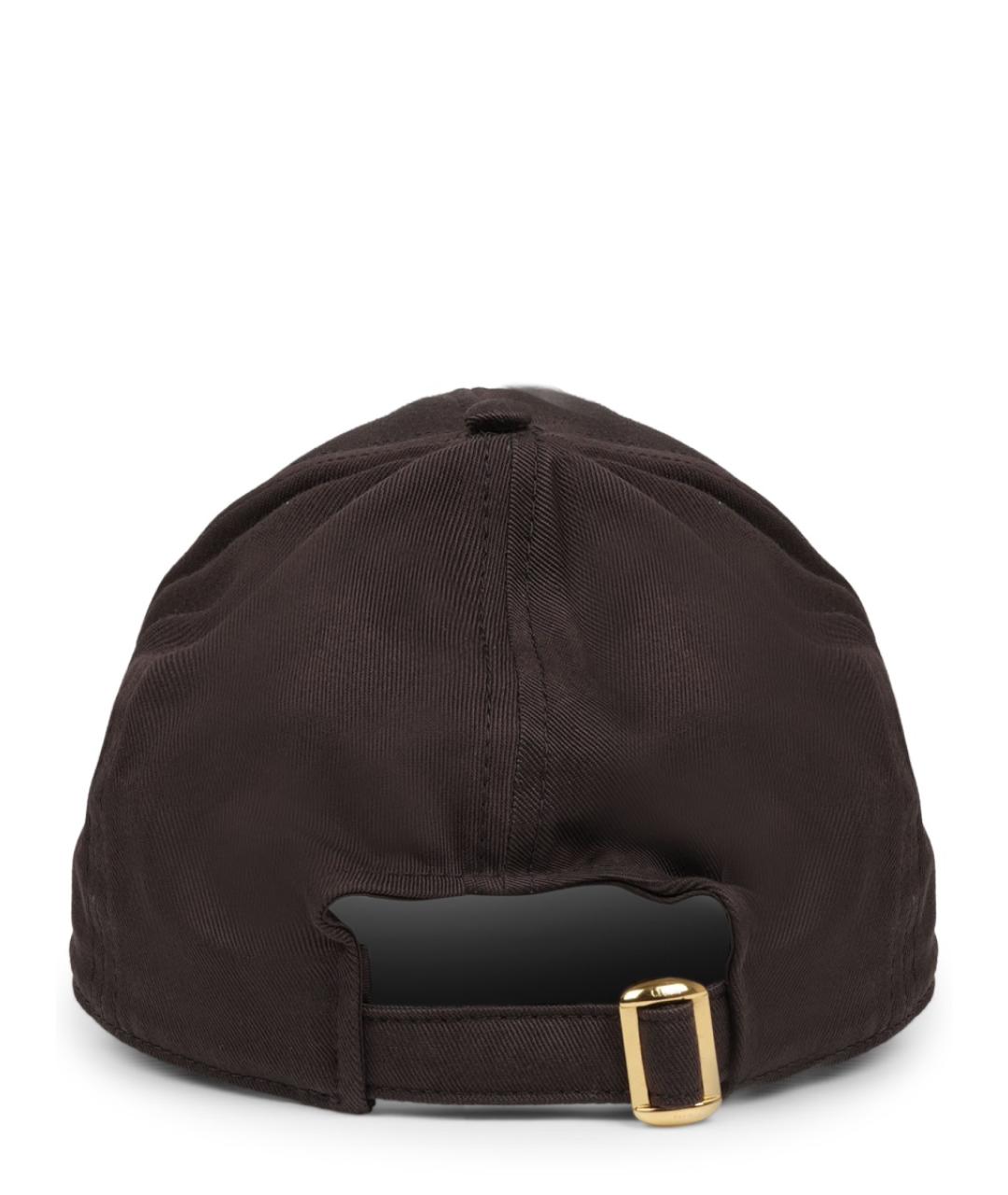 CELINE Коричневая хлопковая кепка, фото 2