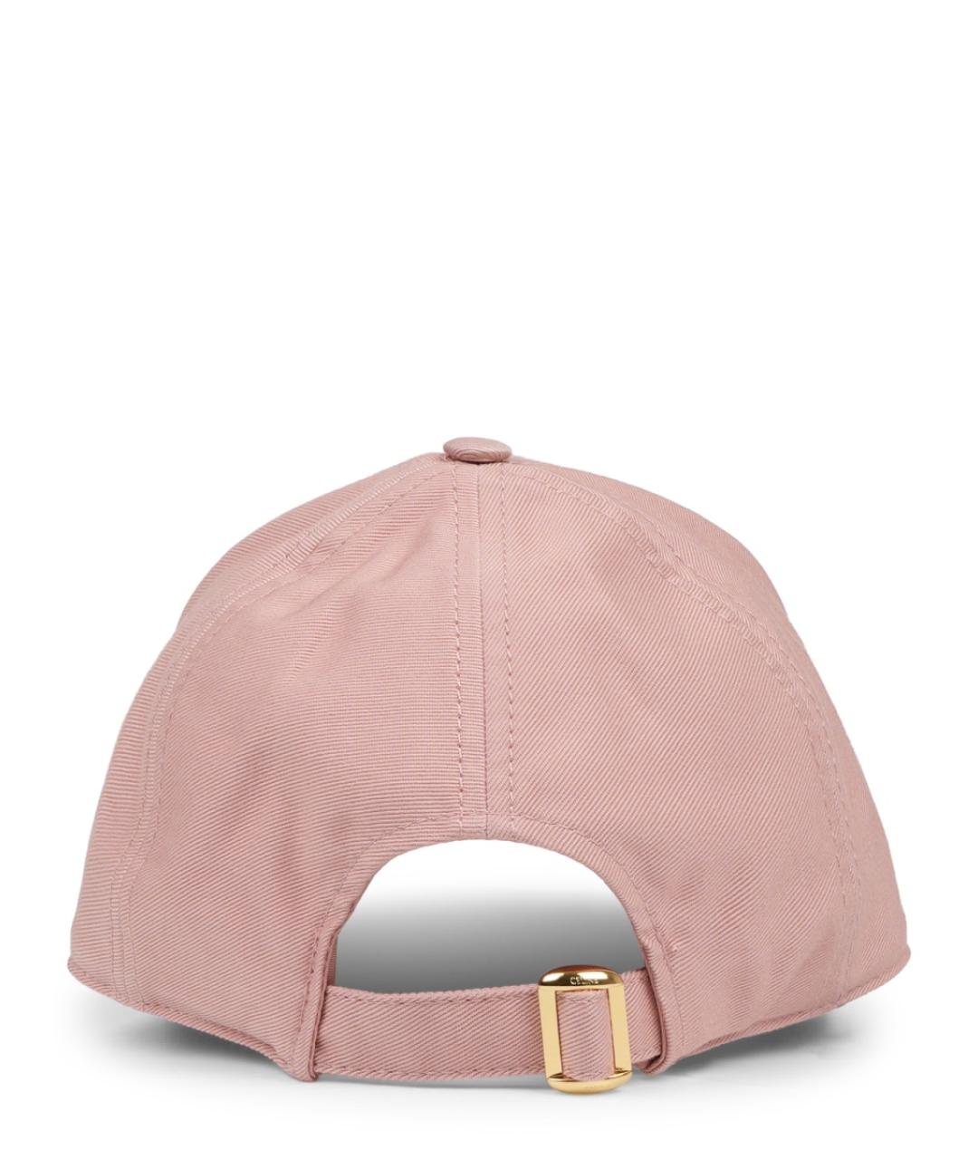 CELINE Розовая хлопковая кепка, фото 2