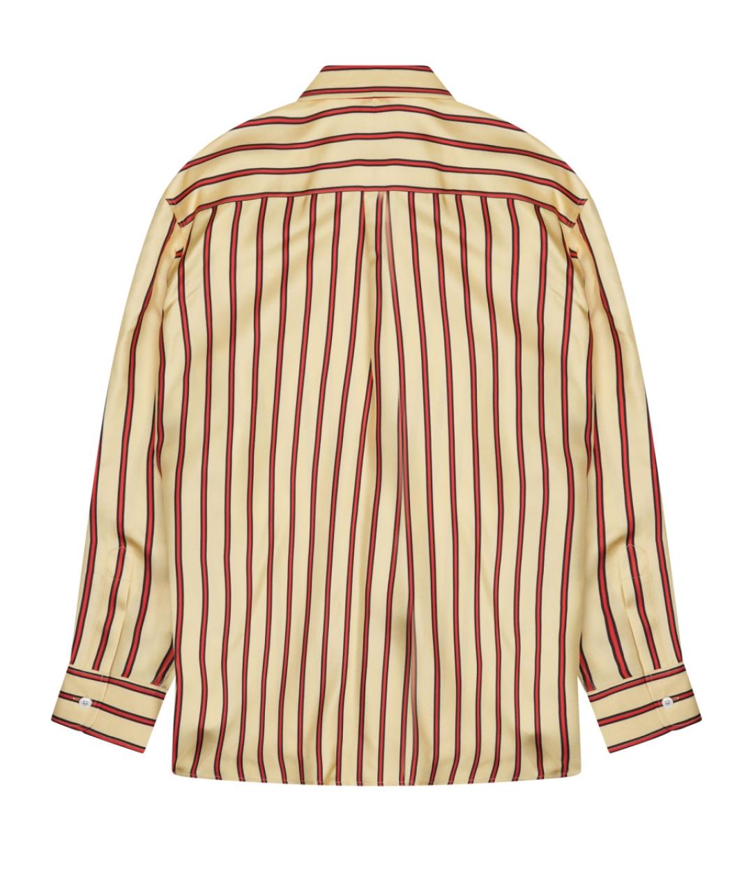 CELINE Желтая шелковая рубашка, фото 2