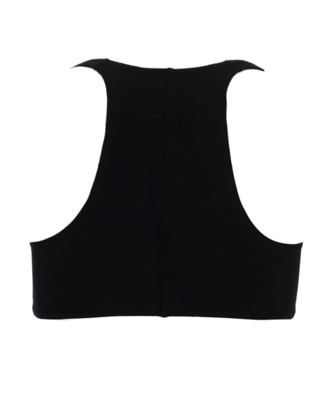 RICK OWENS Черная хлопковая майка, фото 2