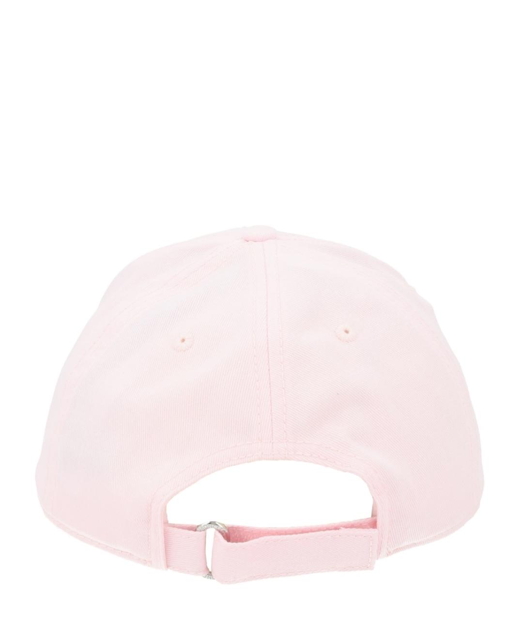 MONCLER Розовая хлопковая кепка, фото 2