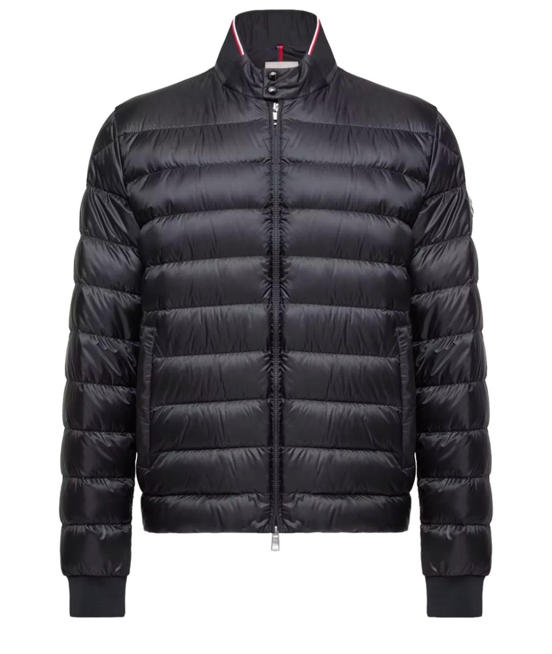 MONCLER Черный полиамидовый пуховик, фото 1