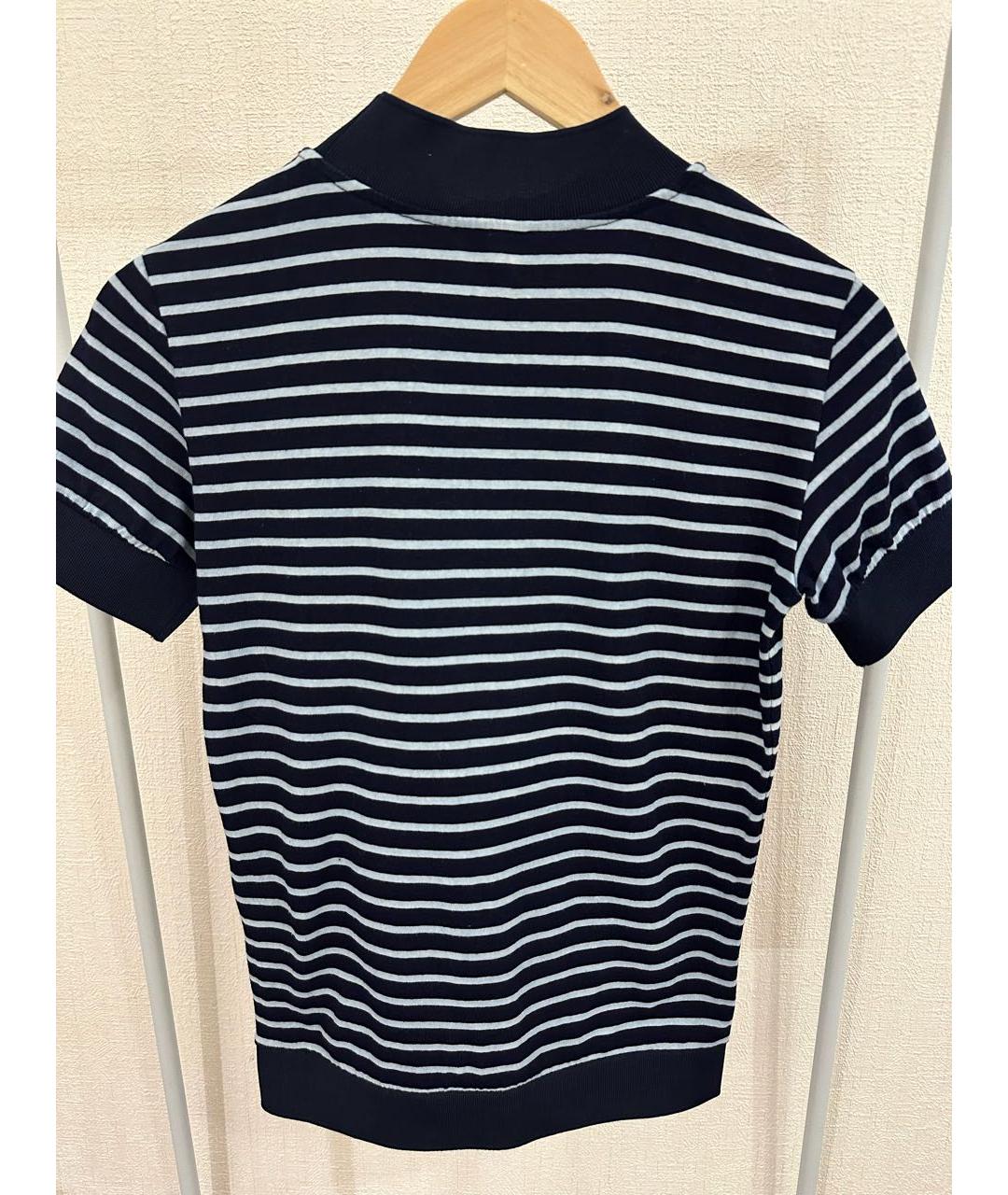 EMPORIO ARMANI Синяя хлопковая футболка, фото 8