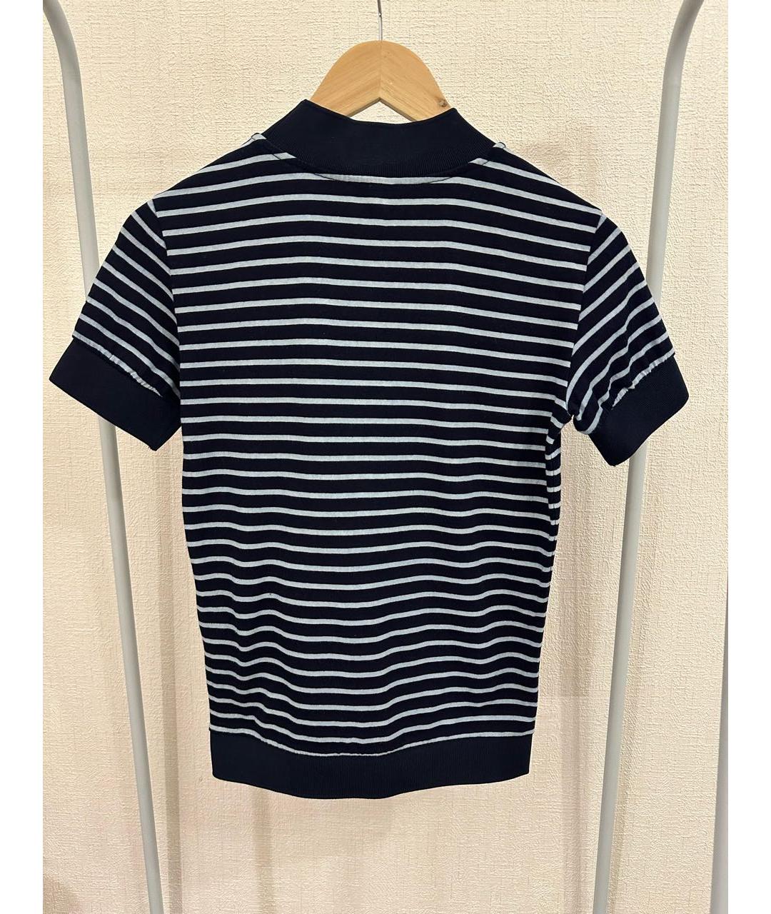 EMPORIO ARMANI Синяя хлопковая футболка, фото 7