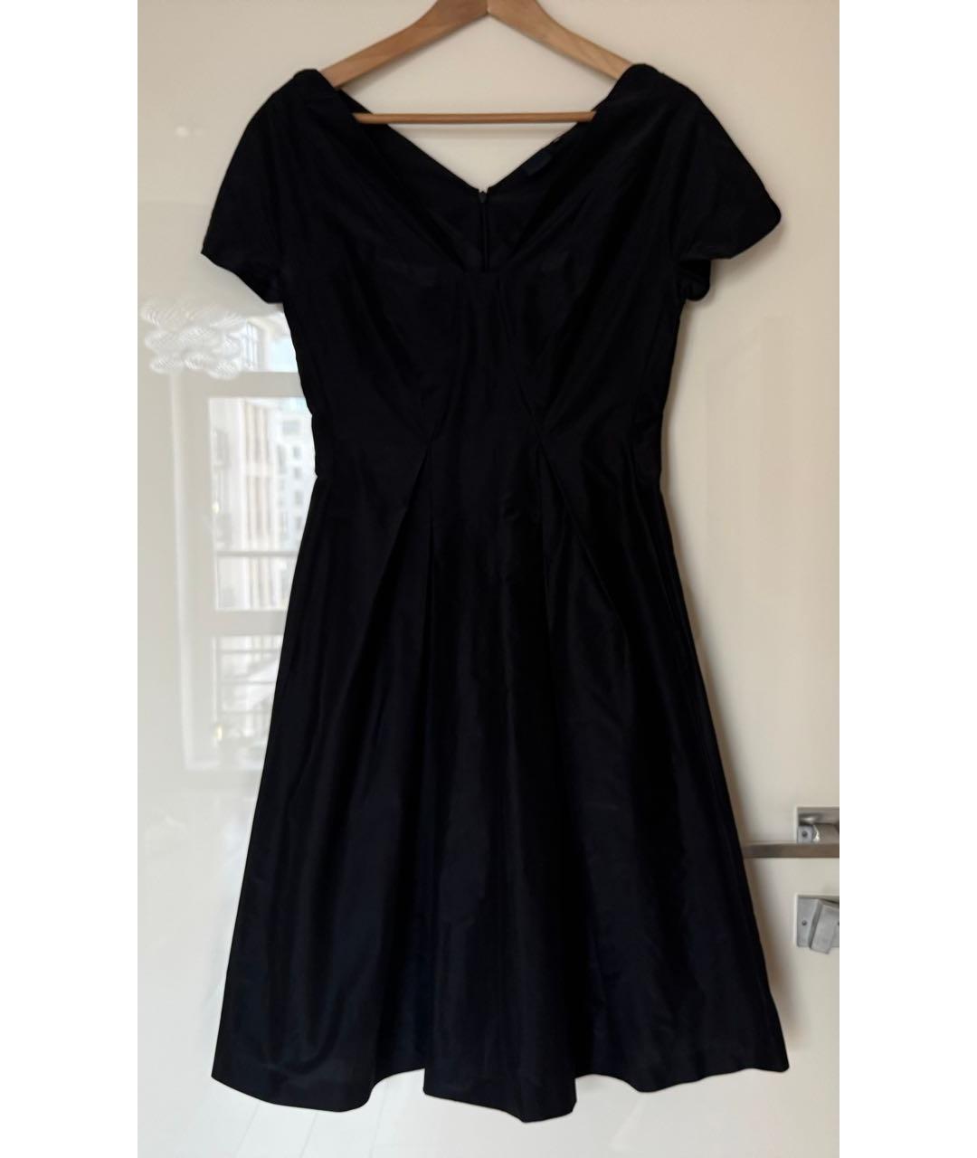 ASPESI Черное хлопковое повседневное платье, фото 6