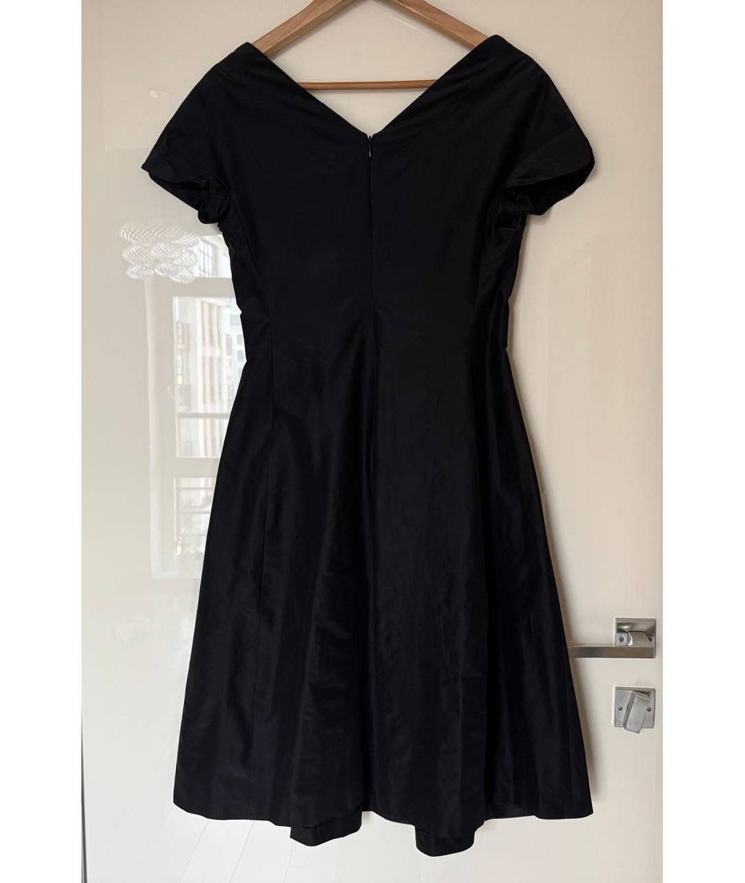 ASPESI Черное хлопковое повседневное платье, фото 5