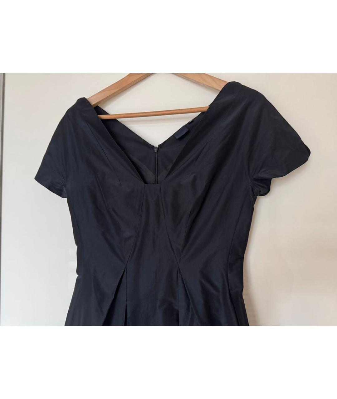 ASPESI Черное хлопковое повседневное платье, фото 4