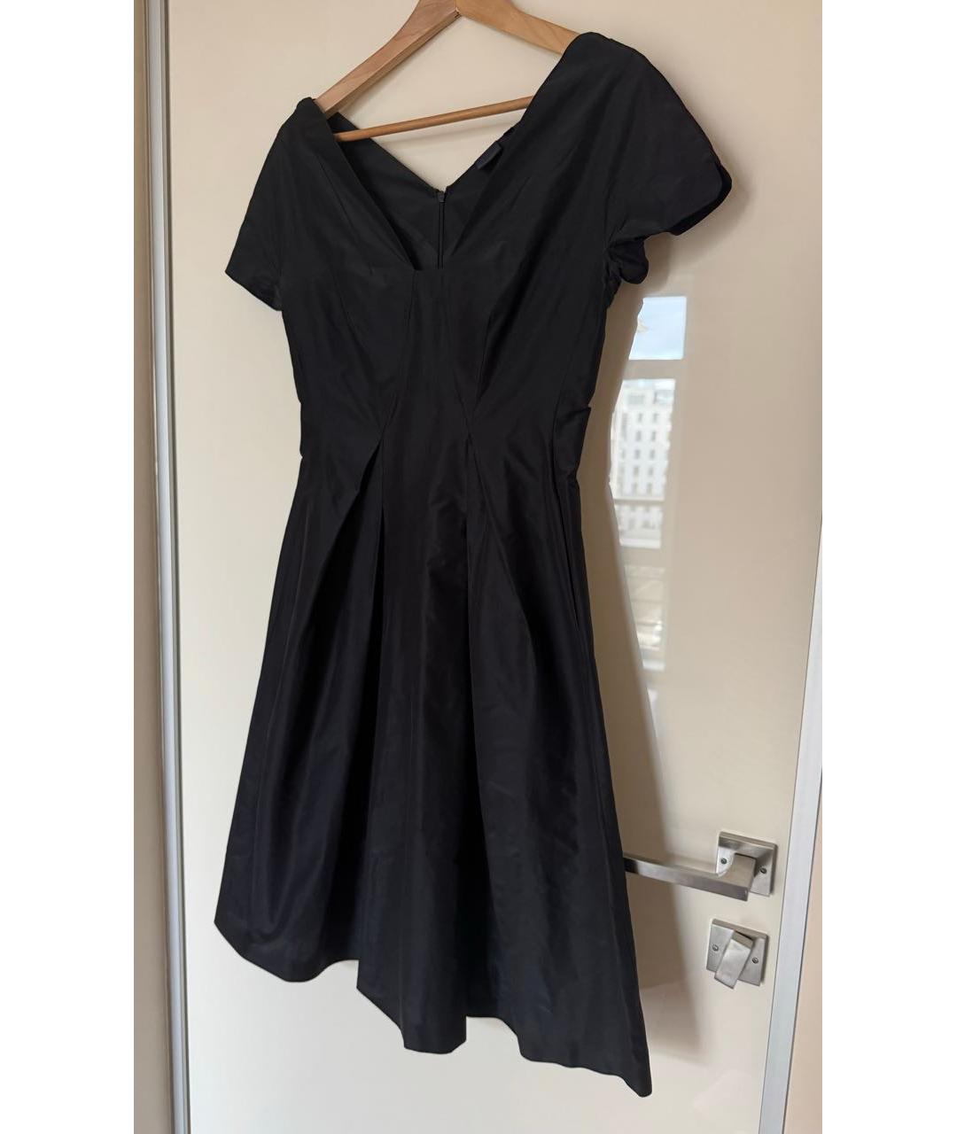 ASPESI Черное хлопковое повседневное платье, фото 3