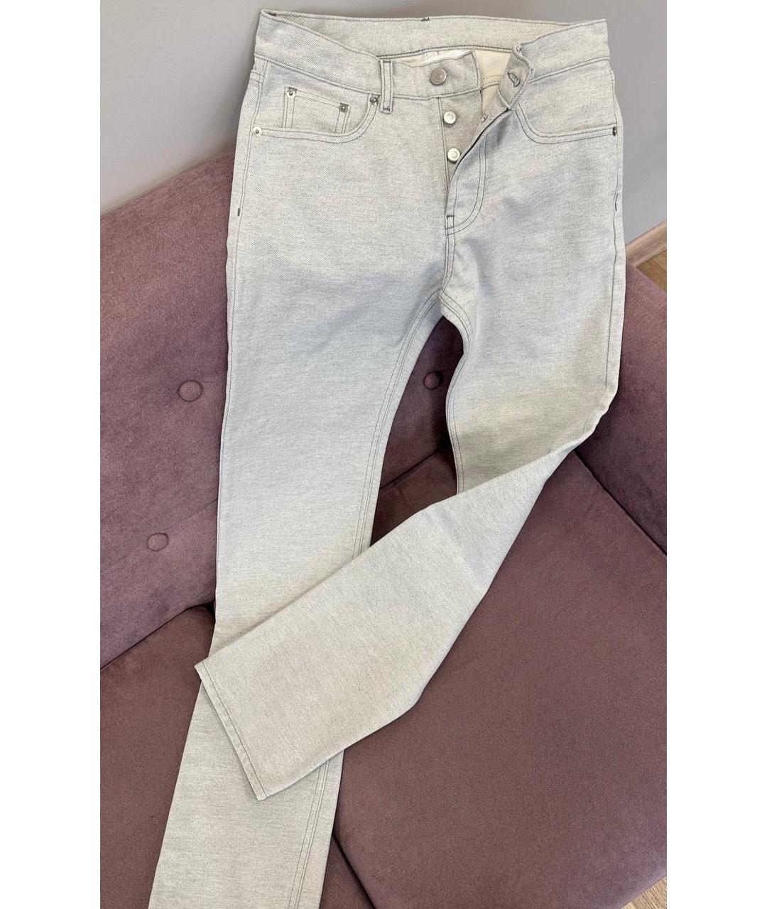 MAISON MARGIELA Серые прямые джинсы, фото 5
