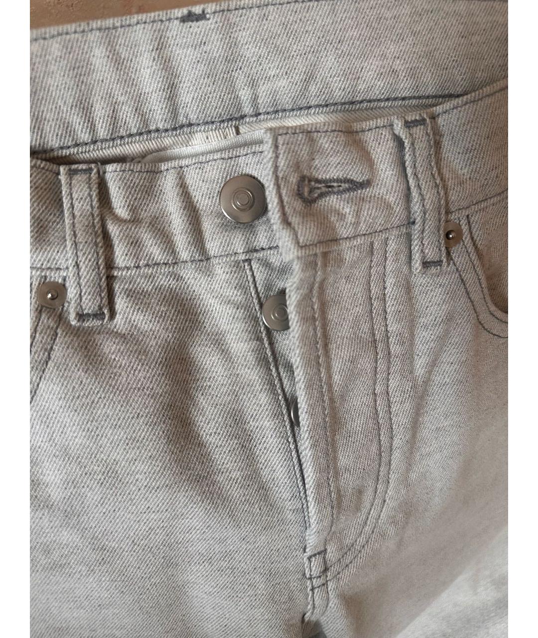 MAISON MARGIELA Серые прямые джинсы, фото 8