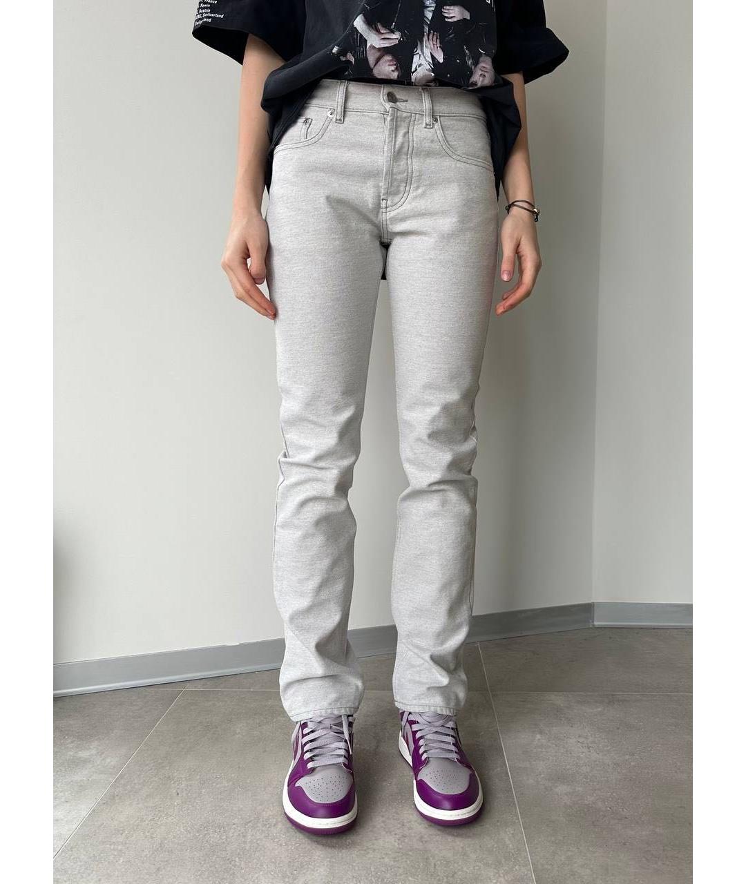 MAISON MARGIELA Серые прямые джинсы, фото 6