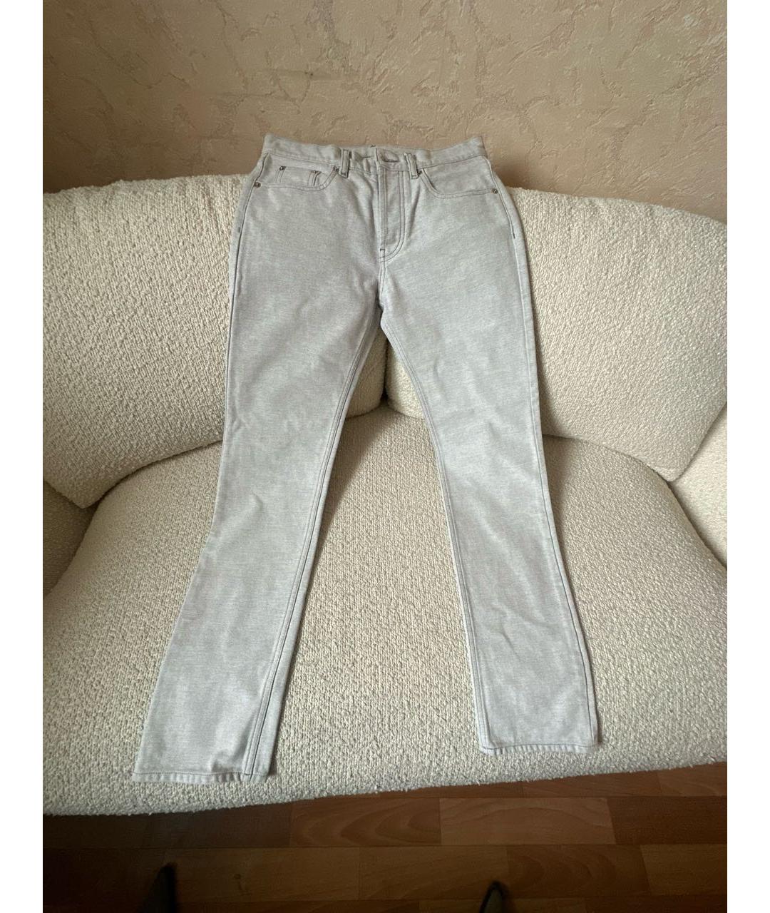 MAISON MARGIELA Серые прямые джинсы, фото 9