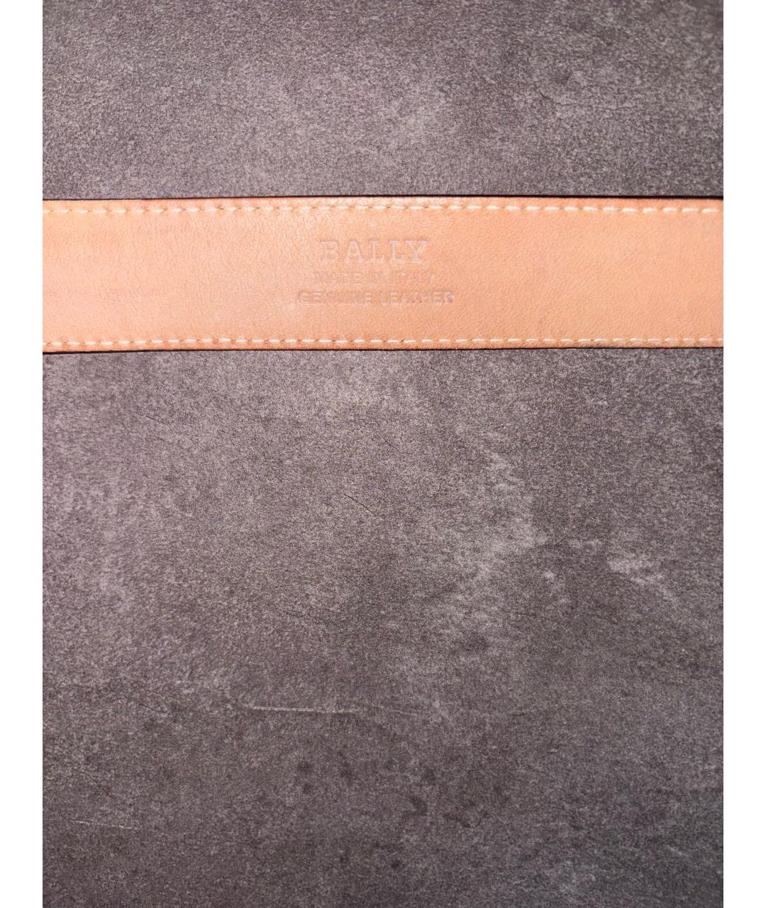 BALLY Черный кожаный ремень, фото 3