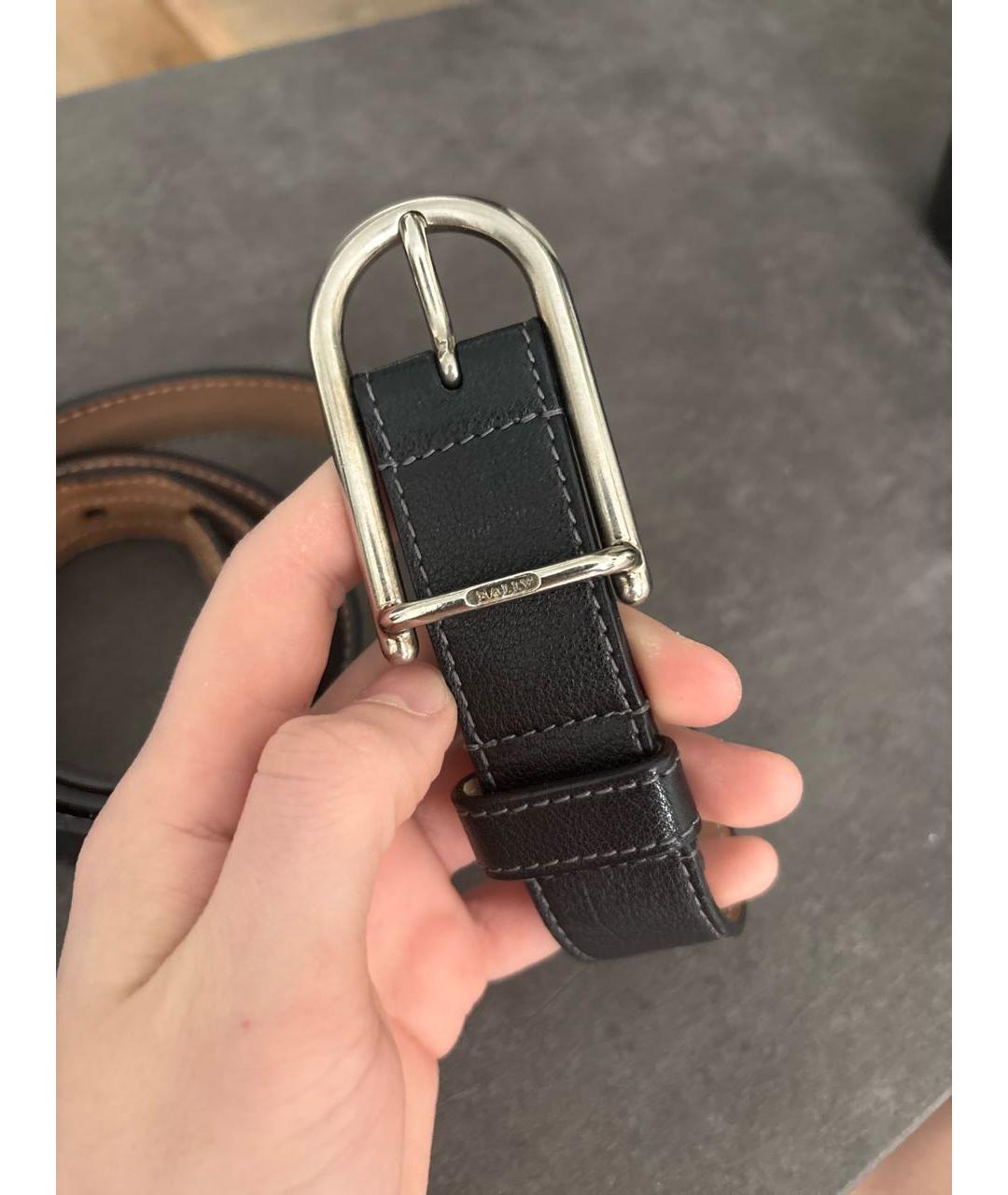 BALLY Черный кожаный ремень, фото 2