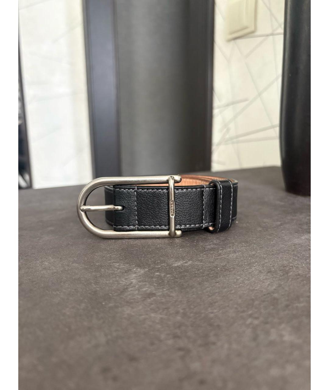 BALLY Черный кожаный ремень, фото 5