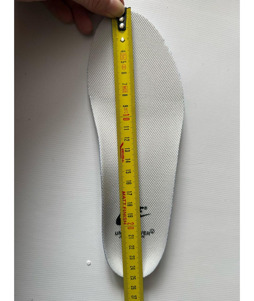 NIKE Бежевые кожаные кроссовки, фото 7