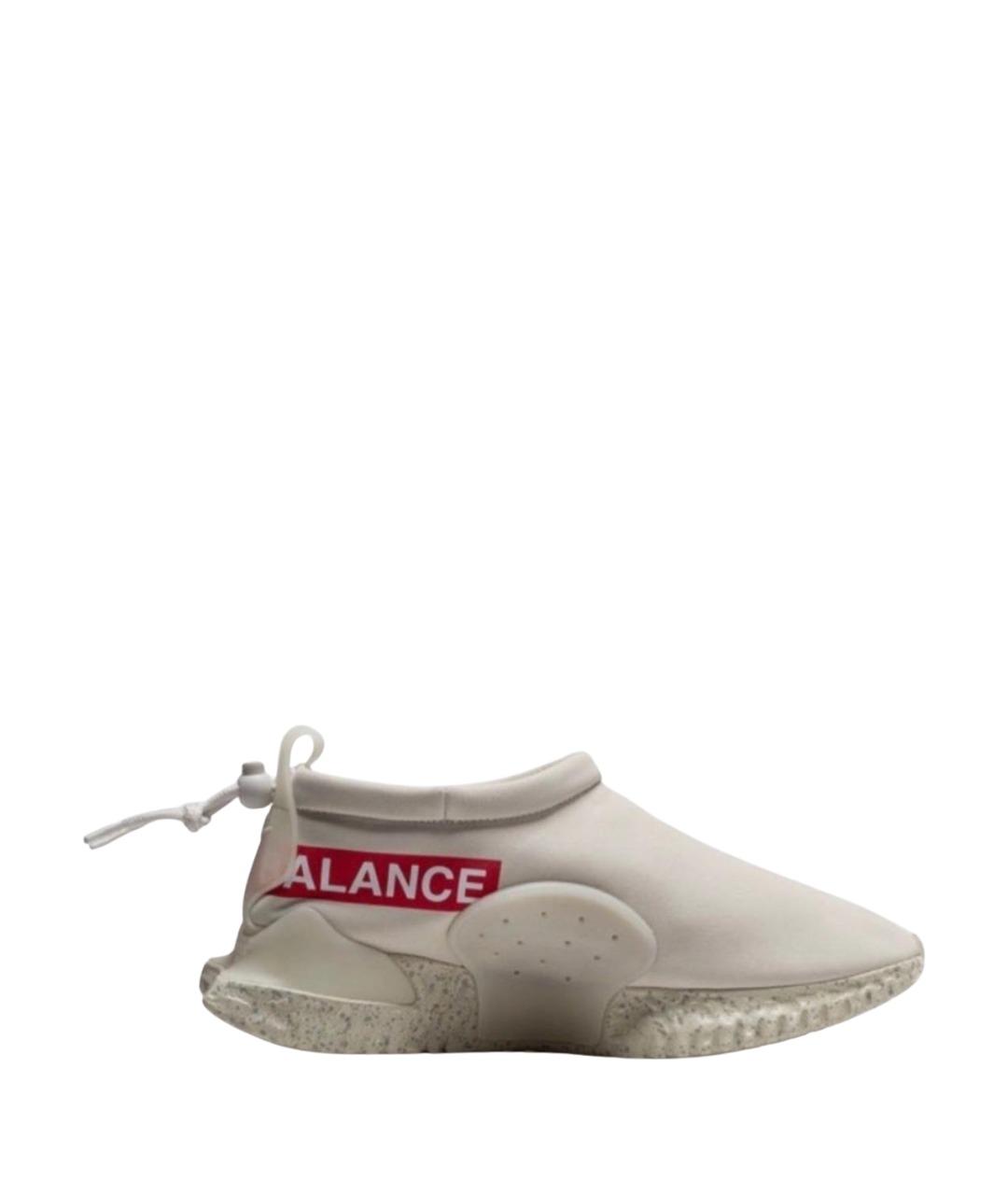 NIKE Бежевые кожаные кроссовки, фото 1