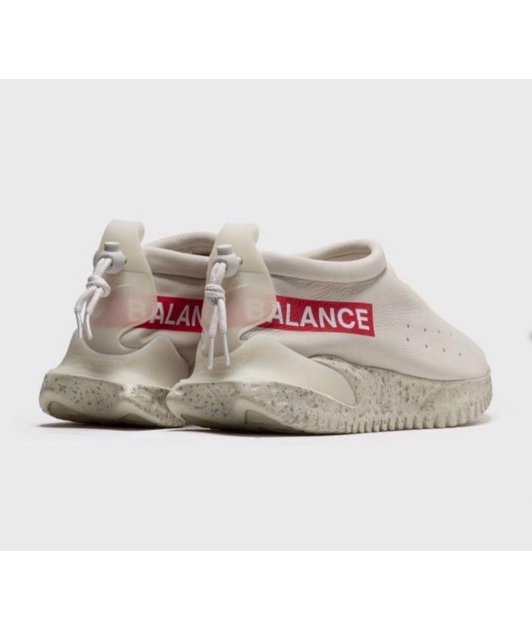 NIKE Бежевые кожаные кроссовки, фото 2