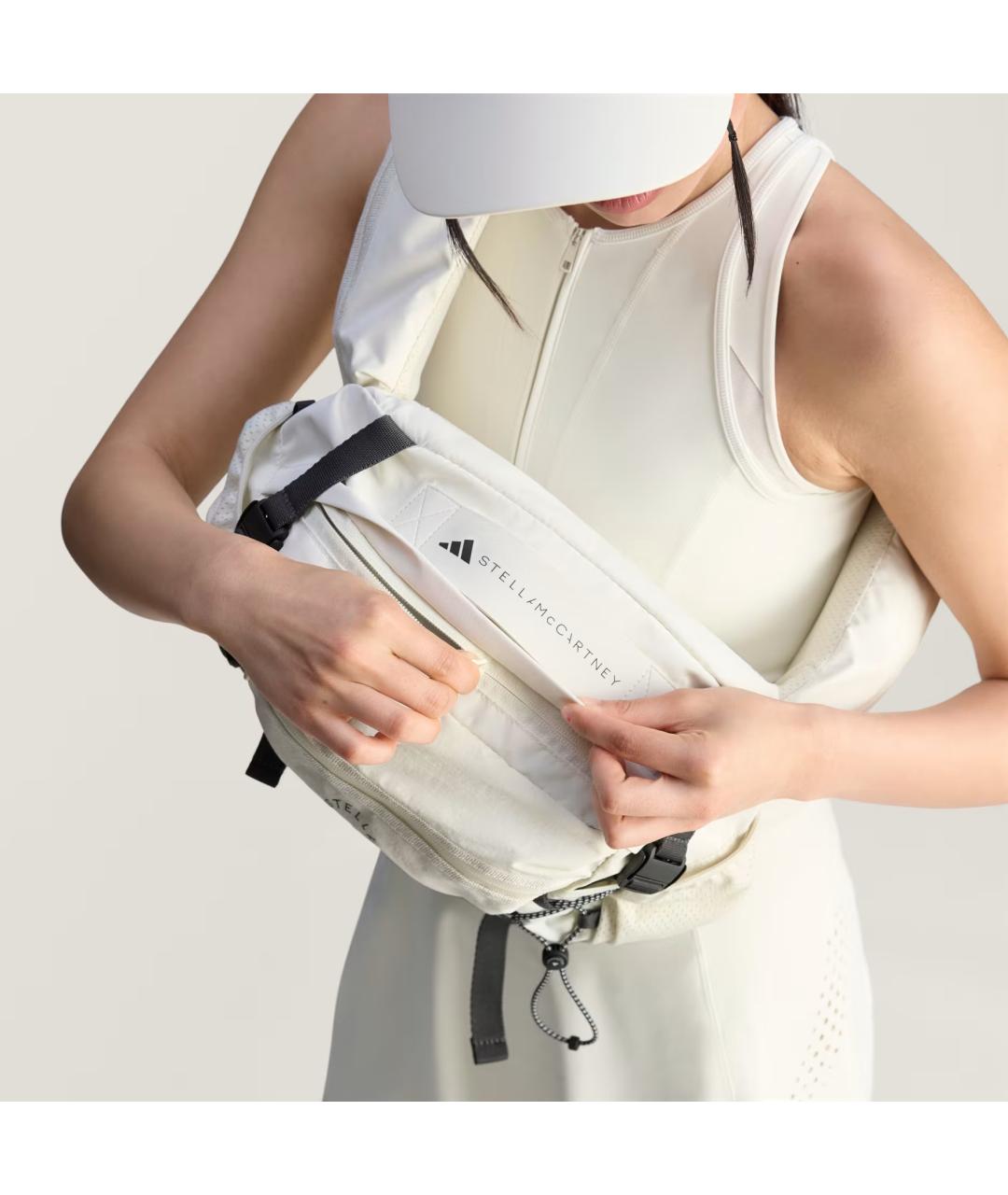 ADIDAS BY STELLA MCCARTNEY Белая поясная сумка, фото 5