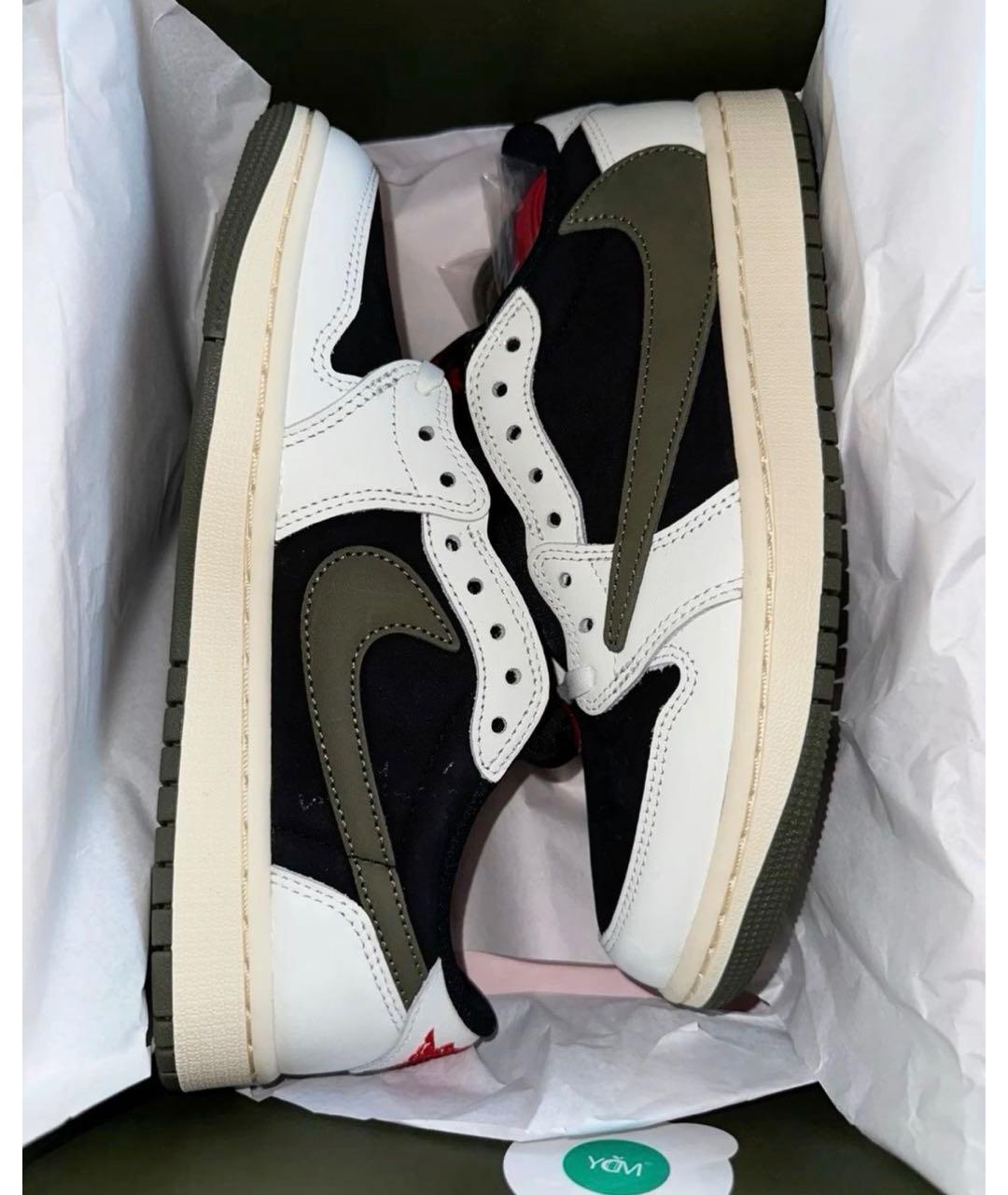 CACTUS JACK BY TRAVIS SCOTT Хаки замшевые кеды, фото 3