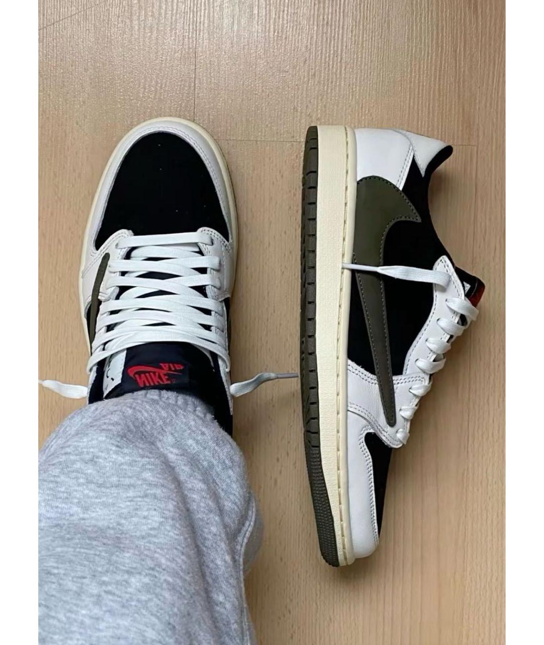 CACTUS JACK BY TRAVIS SCOTT Хаки замшевые кеды, фото 5