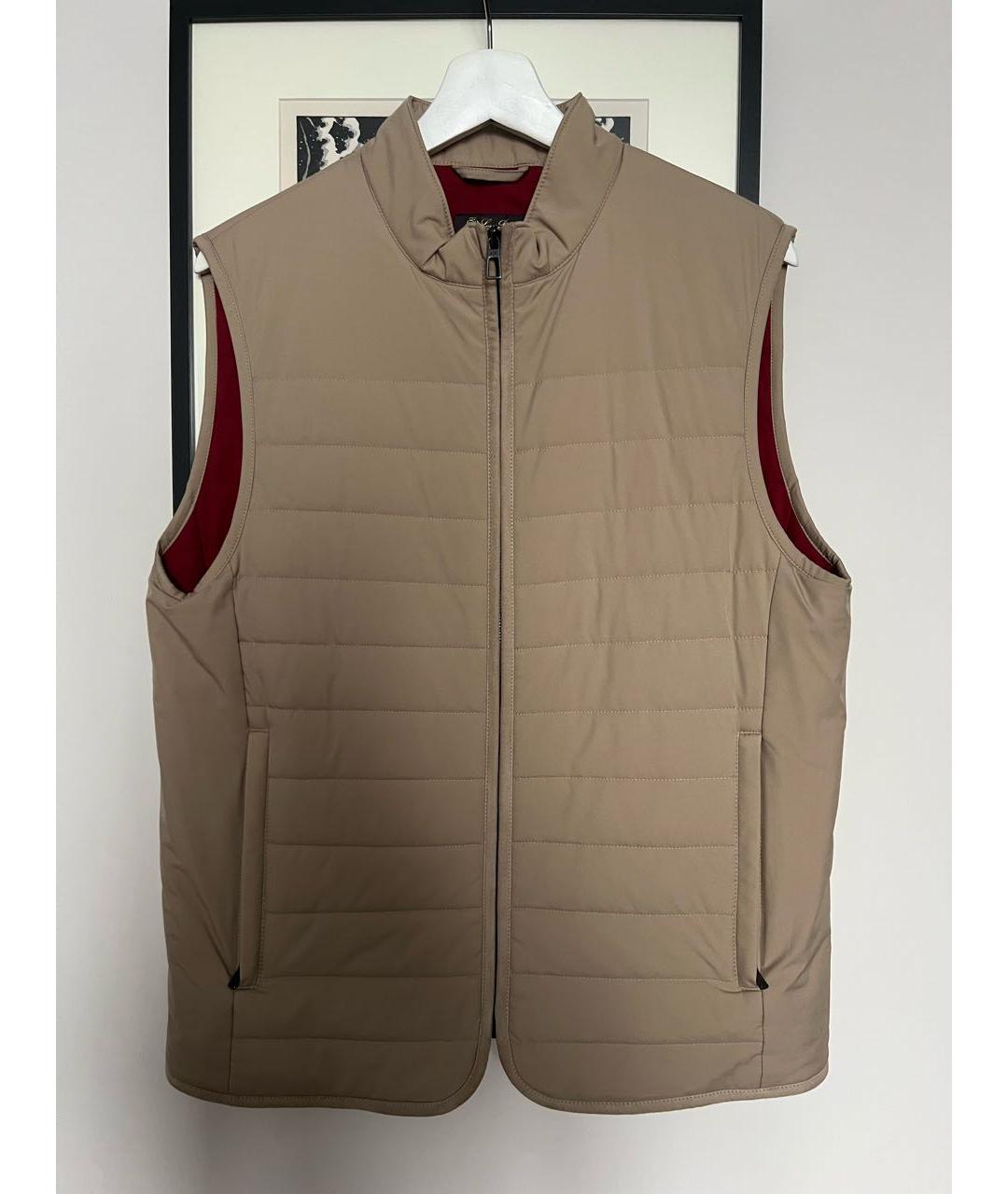 LORO PIANA Бежевый полиамидовый жилет, фото 6