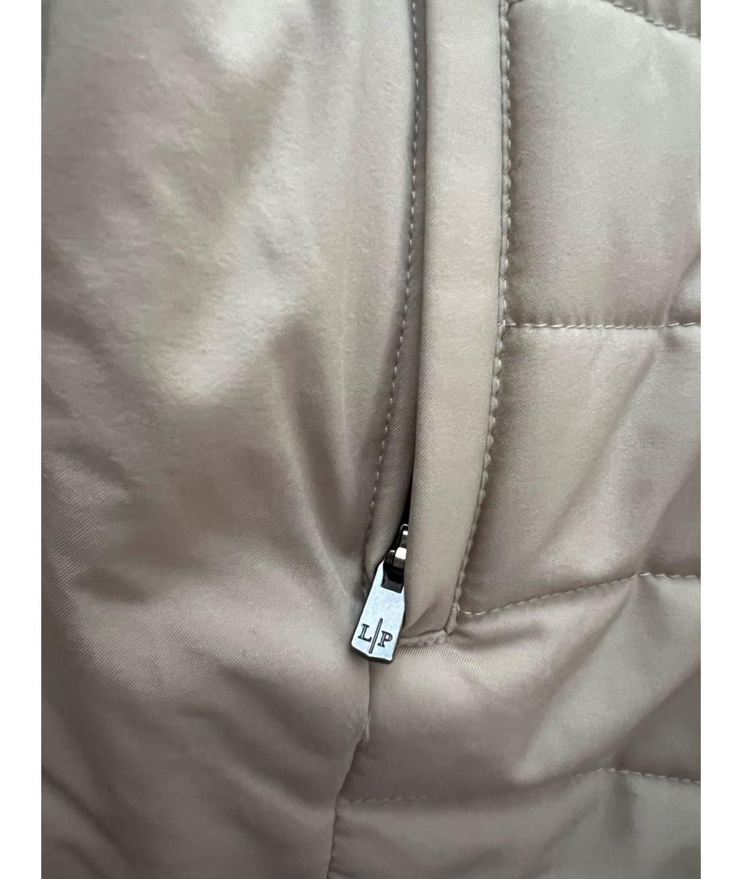 LORO PIANA Бежевый полиамидовый жилет, фото 5