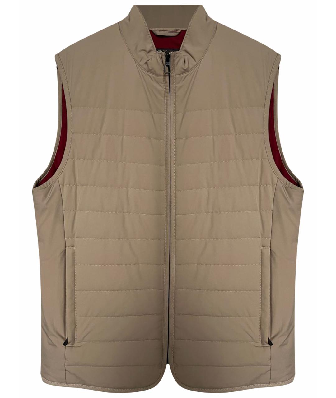 LORO PIANA Бежевый полиамидовый жилет, фото 1