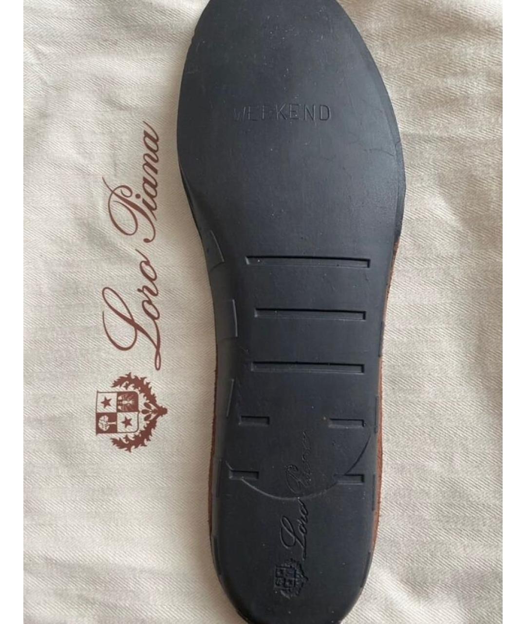 LORO PIANA Черные низкие кроссовки / кеды, фото 7