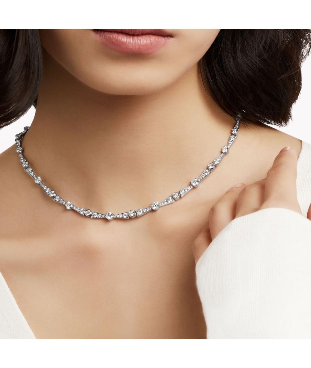 GRAFF Серебряное платиновое колье, фото 2