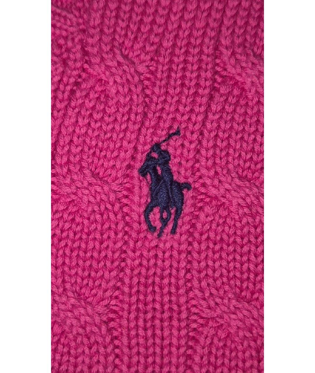RALPH LAUREN Фуксия хлопковый джемпер / свитер, фото 4