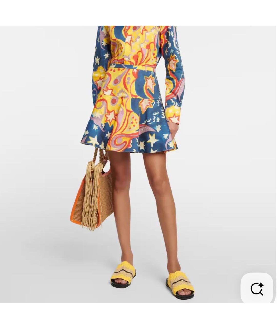 MARNI Мульти хлопковая юбка мини, фото 4