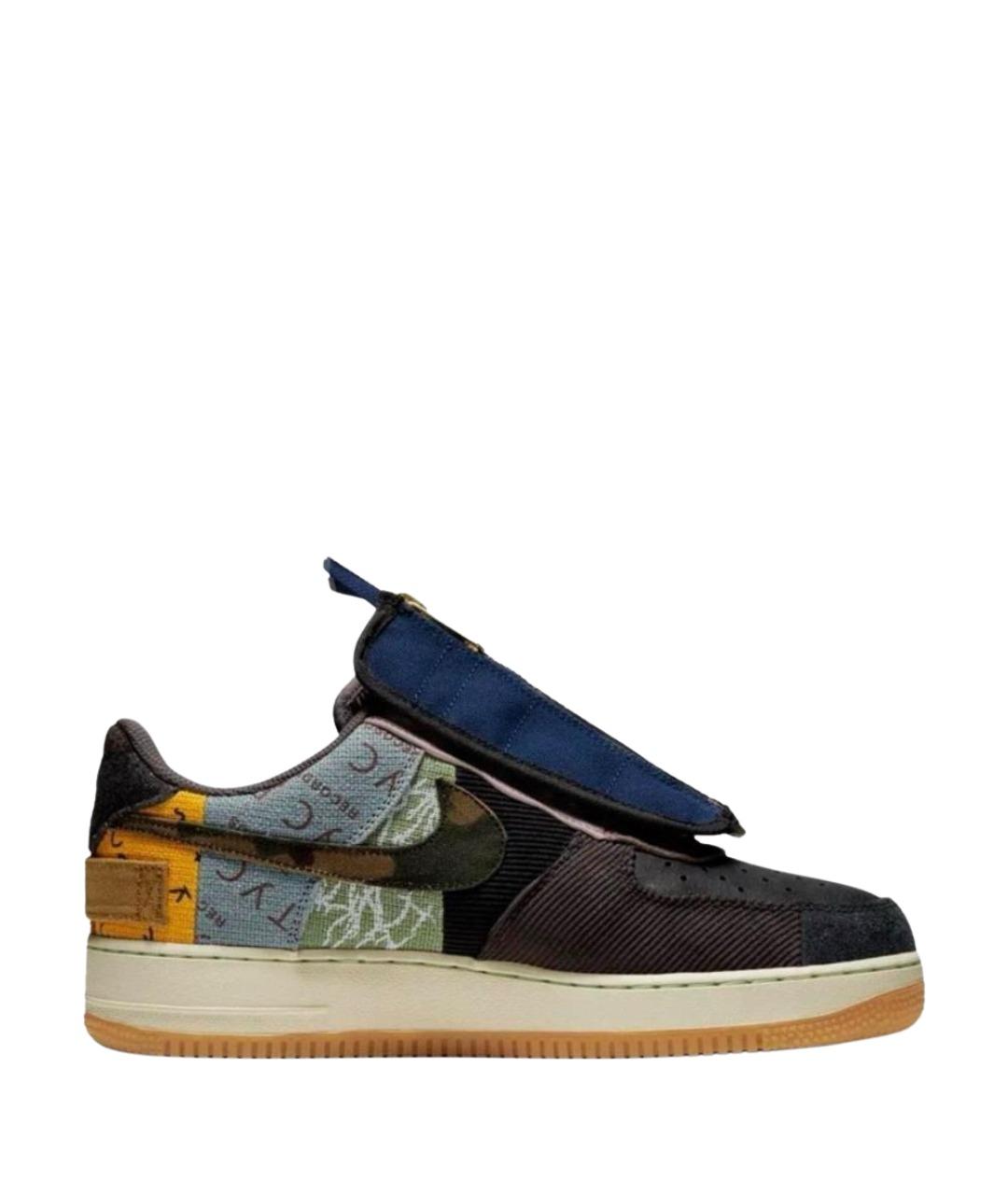 NIKE Мульти замшевые низкие кроссовки / кеды, фото 1