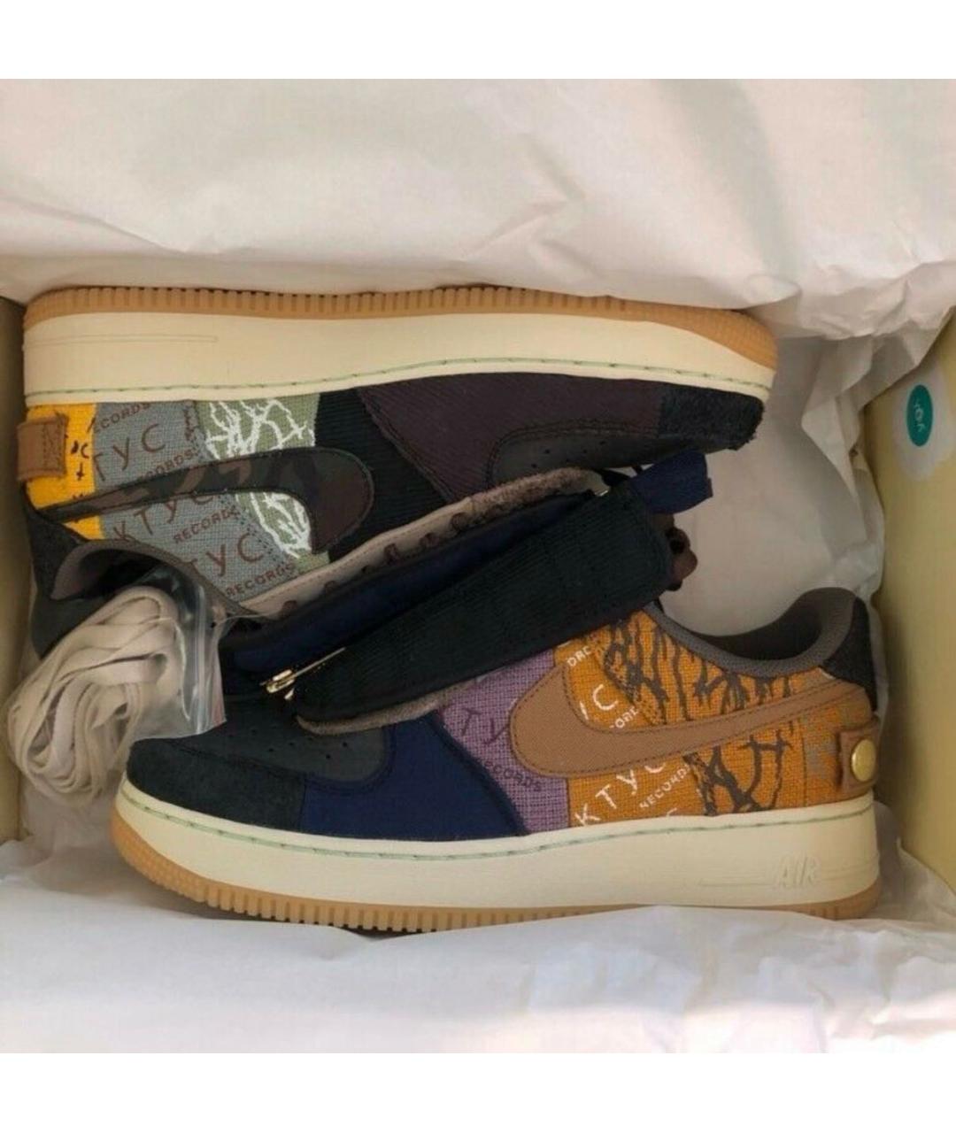 NIKE Мульти замшевые низкие кроссовки / кеды, фото 6