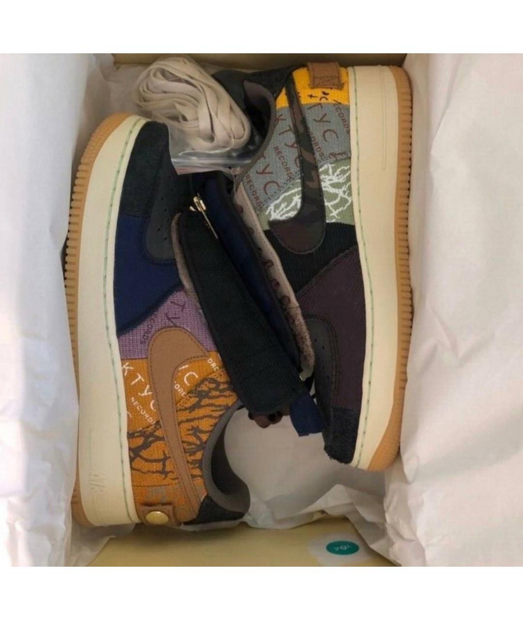 NIKE Мульти замшевые низкие кроссовки / кеды, фото 3