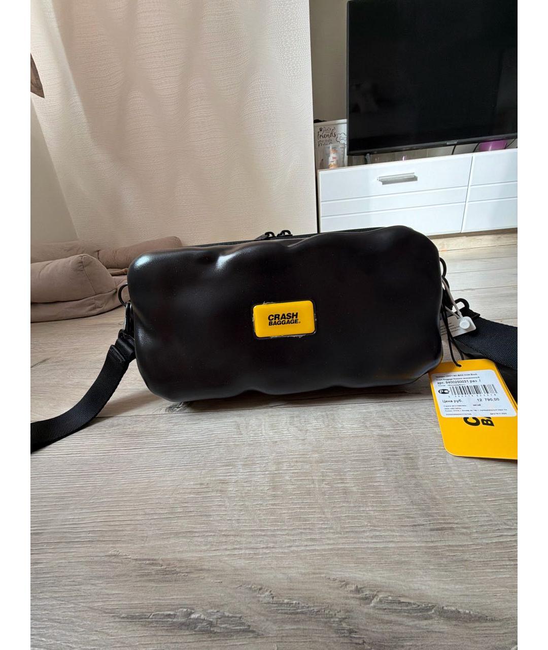 CRASH BAGGAGE Черная сумка через плечо, фото 3