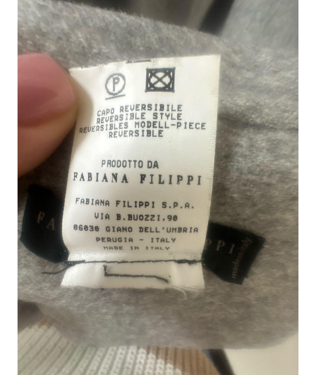 FABIANA FILIPPI Бежевое кашемировое пальто, фото 8