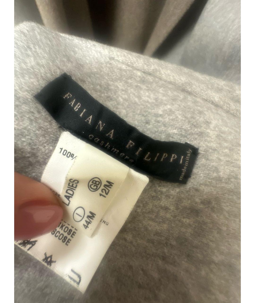 FABIANA FILIPPI Бежевое кашемировое пальто, фото 7