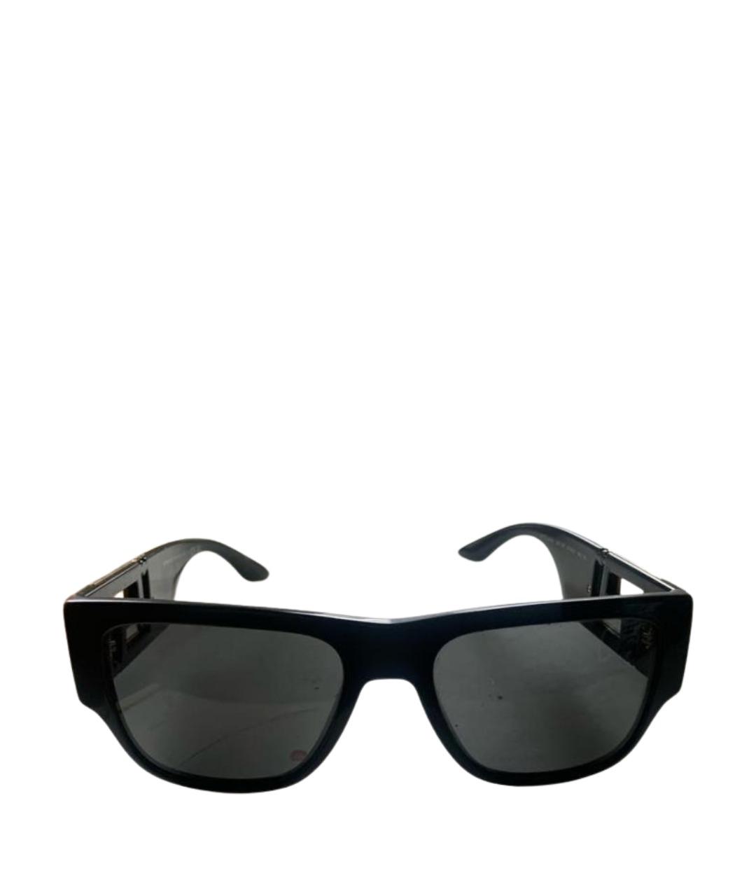 VERSACE Черные пластиковые солнцезащитные очки, фото 1