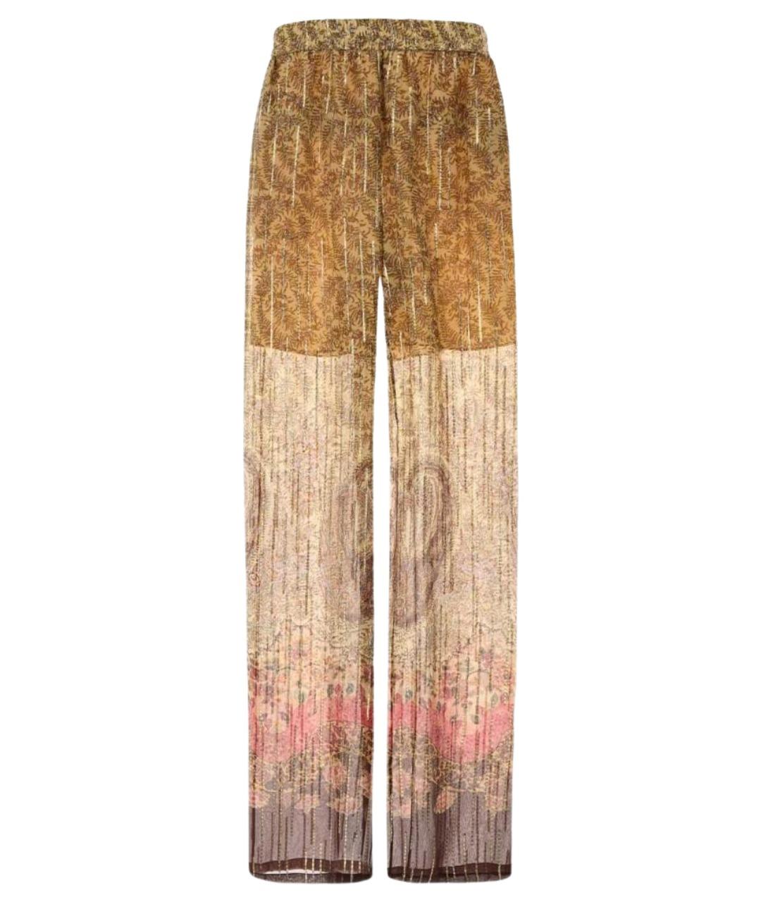 VALENTINO Мульти шелковые прямые брюки, фото 1