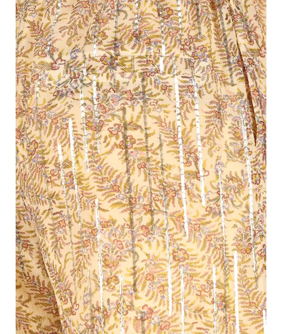 VALENTINO Мульти шелковые прямые брюки, фото 4