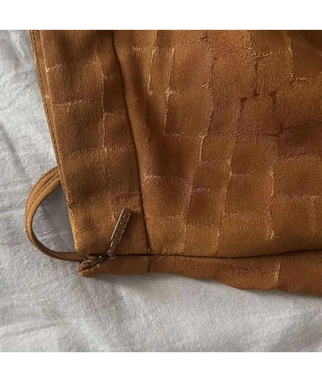 GUCCI Оранжевая юбка миди, фото 3