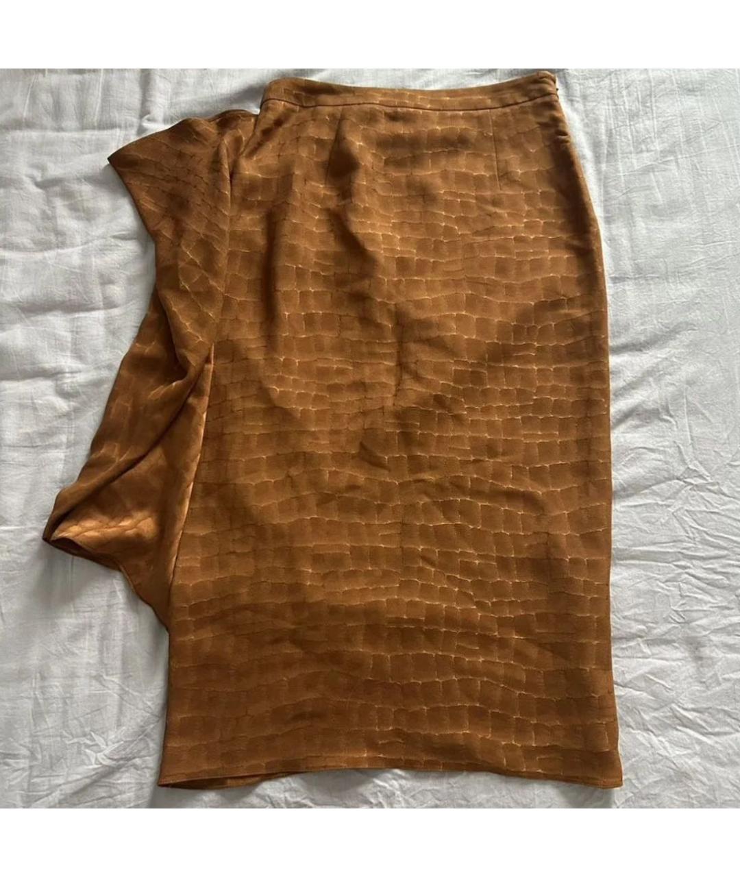 GUCCI Оранжевая юбка миди, фото 2