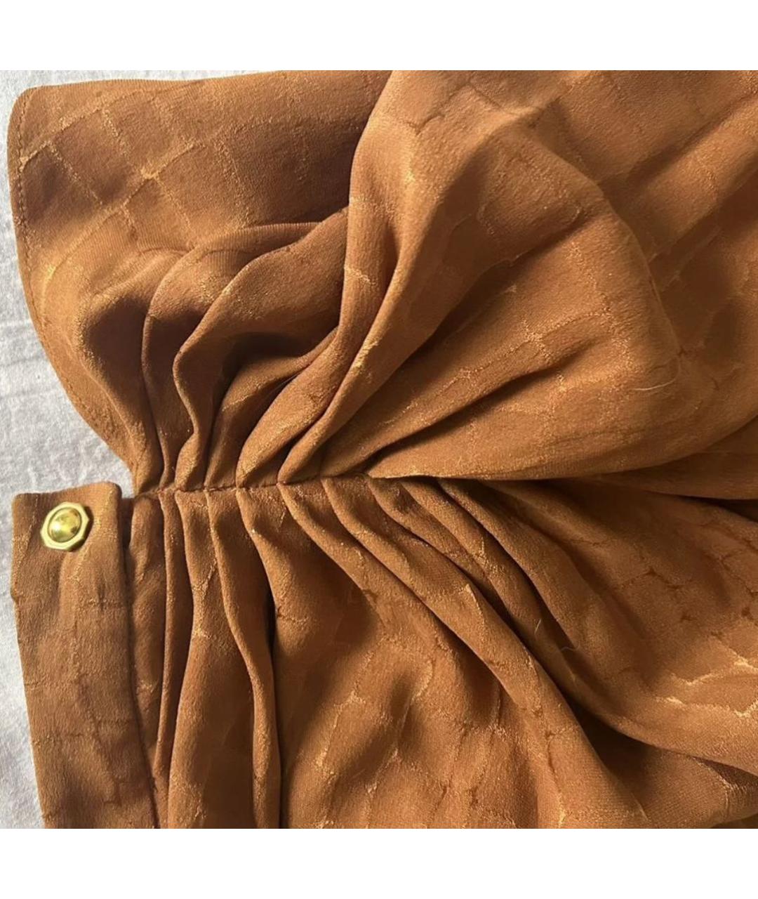 GUCCI Оранжевая юбка миди, фото 5