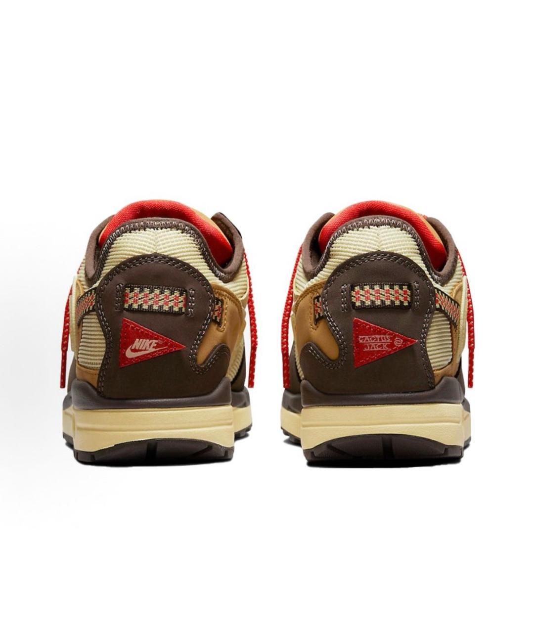 CACTUS JACK BY TRAVIS SCOTT Коричневые замшевые низкие кроссовки / кеды, фото 4