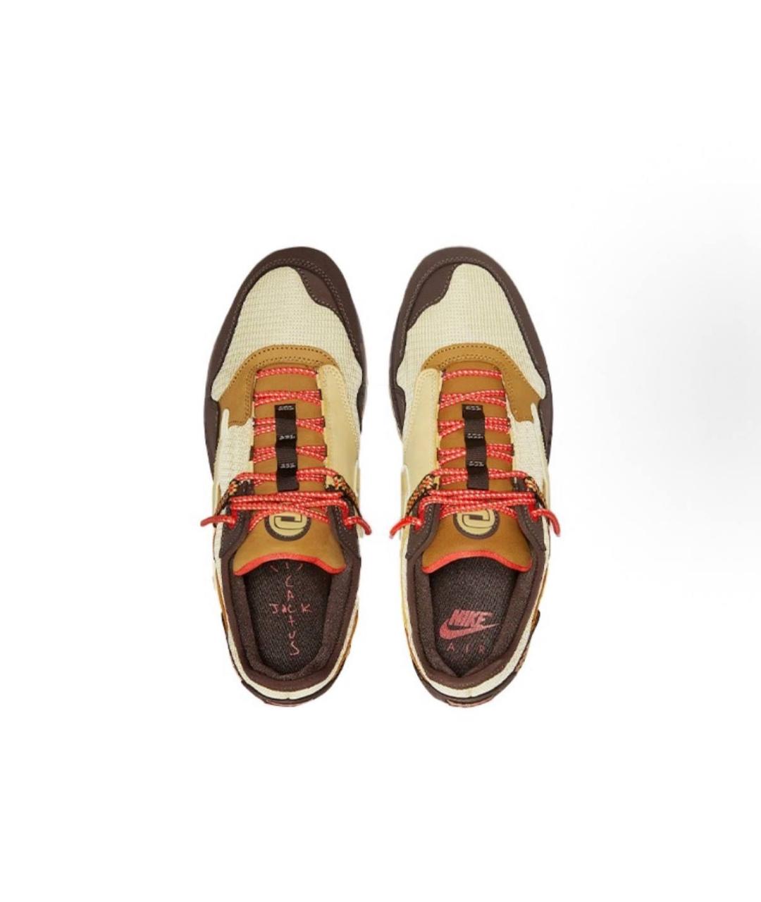 CACTUS JACK BY TRAVIS SCOTT Коричневые замшевые низкие кроссовки / кеды, фото 3